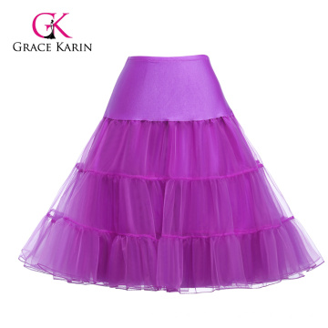 Grace Karin medio orquídea falda enagua enaguas crinolina para vestidos de época CL008922-4